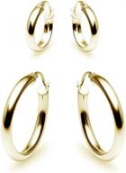 yellow flashed sterling polished earrings girls' jewelry : earrings logo