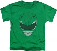 power rangers - toddler t-shirt green ranger helmet design logo
