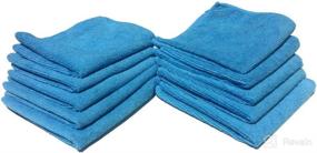 img 3 attached to 🧺 36 Pack of Blue Microfiber Cleaning Cloths - 100% Microfiber - Reusable, Washable, and Eco-Friendly!