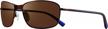 polarized revo decoy sunglasses with metal rectangle wrap frame logo