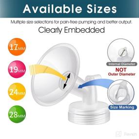 img 2 attached to Begical 1pc 17mm Flange and Flange Cover, Compatible with Spectra/Motif Luna/Amada MYA Breast Pumps - 🍼 Replacement Parts for Pump Flanges and Shields, Compatible with Spectra S1 S2 9 Plus - Accessories Included