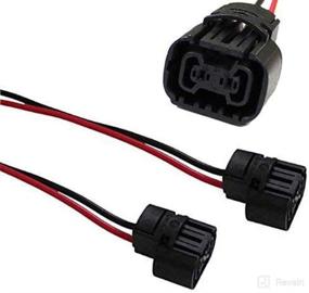 img 4 attached to 🔌 iJDMTOY (2-Pack) 5202 2504 PS24W Female Connector Wiring Pigtail Harnesses Compatible With Fog Lights and Daytime Running Lamps