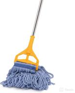 efficient and versatile 56-inch quick change stainless steel mop handles with loop-end mop head: ideal for home, commercial, and industrial cleaning tasks logo