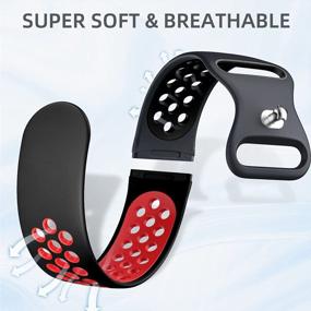 img 3 attached to Maledan Advanced Водонепроницаемый нарядный спортивный ремешок для умных часов Fitbit Versa 3 и Sense - идеальная замена для женщин и мужчин