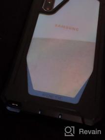 img 8 attached to Прочный прозрачный чехол для Samsung Galaxy Note 10 с гибридным бампером, поддержкой беспроводной зарядки, серией Guardian без встроенной защиты экрана, черным поэтическим чехлом для Galaxy Note 10