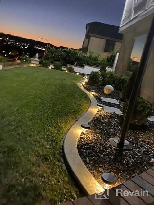 img 1 attached to Linkind Solar Pathway Lights 8 Pack, Warm White Bright Solar Lights Outdoor Waterproof, Solar Garden Lights Adjustable Landscape Path Lights For Patio Walkway Yard Driveway Backyard Decorative review by Tyler Smith