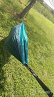 img 1 attached to Lightweight Camping Hammock - Double Or Single Parachute Hammock With Tree Straps For Hiking, Backpacking And Outdoor Adventures By AnorTrek review by Roberto Tucker