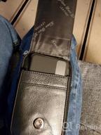 img 1 attached to Versatile Leather Holster Mobile Wallet Pocket – Essential Men's Accessory review by Isaiah Bower