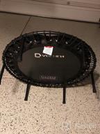 img 1 attached to DARCHEN 350Lbs Rebounder Mini Trampoline For Adult, Indoor Small Trampoline For Exercise Workout Fitness, Upgrade Design Bungee Trampoline For Safer Quieter Bounce [40 Inches] review by Richard Ahmar