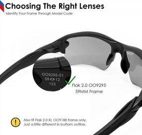 img 3 attached to Revitalize Your Oakley Flak 2.0 Sunglasses With BLAZERBUCK Replacement Lenses & Sock Kit