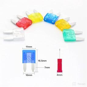 img 3 attached to 🚗 Yiwanson 120 Pcs Car Fuses Assortment: Mini Blade Fuses Kit with Fuse Puller, Easy Read Color Coding (5A/10A/15A/20A/25A/30A) - Ideal for Car/SUV/RV/Truck/Motorcycle/Boat Replacement Fuse