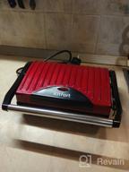 img 2 attached to Sandwich maker Kitfort KT-1609 Panini Maker, red review by Edyta Anna Jarosz ᠌