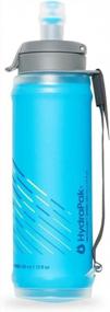 img 3 attached to Stay Hydrated On The Move: HydraPak SkyFlask Speed 350Ml Lightweight Handheld Soft Flask For Running - Adjustable Strap, Spill-Proof Cap, Malibu Blue