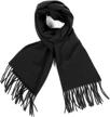 luxurious cashmere feel winter scarf: unisex classic wraps for women & men - perfect gift! 1 logo