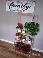 img 1 attached to COPREE Bamboo 3-Tier Hanging Plant Stand: Organize Your Garden In Style! review by John Benjamin