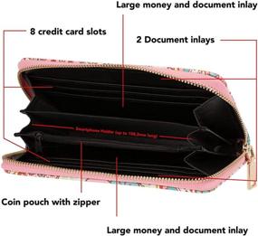 img 2 attached to Zipper Wallet Bluzelle Purse Designs Women's Handbags & Wallets and Wallets