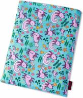 medium axolotl book sleeve for teens: protective book cover for medium books with seo-friendly title logo