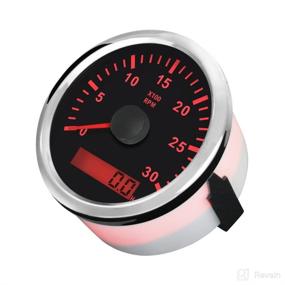 img 2 attached to ELING Universal Tachometer RPM REV Counter RPM Hour Meter 3000RPM 85mm 9-32V with Backlight