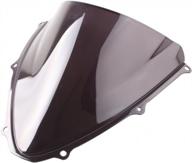 gzyf smoke tinted windscreen set for suzuki gsxr 600 750 2006-2007 k6 black logo