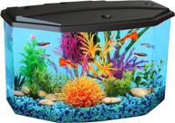 koller products 3-gallon aquarium starter kit: vibrant 7-color 🐠 led lighting & complete filtration – perfect for various tropical fish! logo