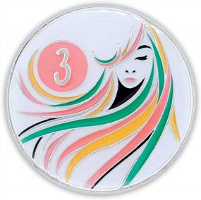 img 2 attached to 3 Year Sobriety Token: Women'S Triplate AA Chip With Glow-In-The-Dark Feature For Anniversary Gift