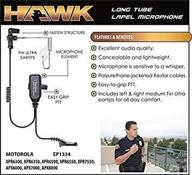 hawk lapel mic with earmolds: ideal for motorola apx and xpr radios logo