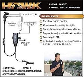 img 1 attached to Hawk Lapel Mic with Earmolds: Ideal for Motorola APX and XPR Radios