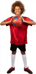 img 3 attached to Youth Soccer Jerseys Boys' Shirts And Shorts Set 6-12 Age Sports Team Training Uniform Indoor Soccer.