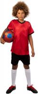 youth soccer jerseys boys' shirts and shorts set 6-12 age sports team training uniform indoor soccer. logo