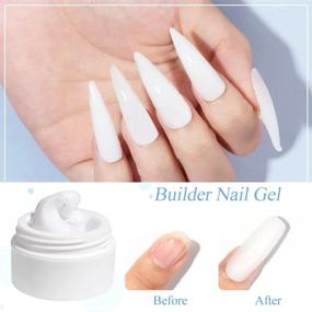 img 1 attached to MIZHSE Sculpture Builder Gel: Perfect For Professional-Quality Solid Nail Extensions And Non-Sticky Carving Nail Art!