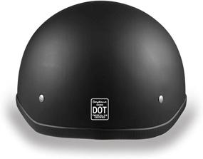 img 1 attached to DOT Approved Half Shell Hawk Motorcycle Helmet by Daytona Helmets