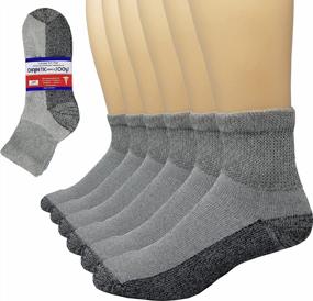 img 4 attached to Comfortable Diabetic Ankle Socks For Men And Women - Non-Binding Loose Fit | 6-Pack By Debra Weitzner
