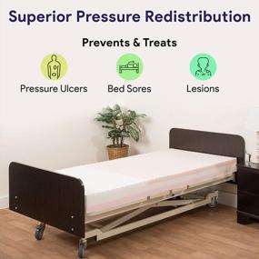 img 2 attached to Comfort & Support: Medacure 3-Layered Pressure Redistribution Hospital Bed Mattress With Visco Elastic Memory Foam And Hospital Grade Nylon Cover - 80" X 36" X 6