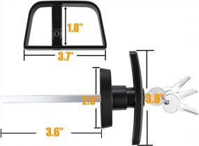 img 3 attached to Secure Your Shed, Gate, And Barn With HauSun'S 4-1/2" T Handle Lock Set - Includes 2 Keys And 2 Screws!