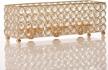 gold crystal tealight candle holders tray for elegant table decor and gift-giving on special occasions logo