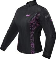 🧥 hwk women's motorcycle jacket - rain waterproof biker moto riding ladies motorbike jackets with ce armored logo