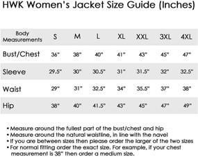 img 1 attached to 🧥 HWK Women's Motorcycle Jacket - Rain Waterproof Biker Moto Riding Ladies Motorbike Jackets with CE ARMORED