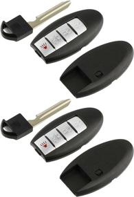 img 3 attached to 🔒 Enhanced Protection for Key Fob Keyless Entry Smart Remote: Shell Case & Pad Set of 2