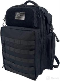 img 4 attached to Dad Diaper Bag for Military Men - Large Backpack for Baby Travel Gear with Portable Changing Pad - Ideal New Dad Gifts