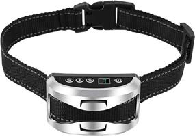 img 4 attached to 🐶 Effective, Rechargeable Dog Bark Collar with Beep Vibration, Shock, Rainproof, and Reflective Features - No BarCollar for Small Medium Large Dogs