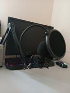 img 1 attached to NB-3570 Pantograph Desktop Microphone Stand with Metal Spider, Pop Filter and Windshield review by Mateusz Morawski ᠌