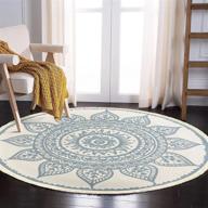 boho mandala round rug 4ft, leevan ручной тканый хлопковый круглый ковер богемная мандала с принтом кисточки крытый напольный коврик для гостиной, детская игровая комната, совместимая со спальней логотип