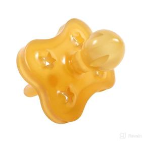 img 2 attached to 🌟 Sweetie Rubber Pacifier: Star Shaped Natural Rubber Nipple - 6-12 Medium Size (1 Count)