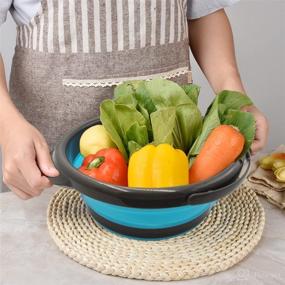 img 1 attached to Collapsible Portable Colander Detachable Vegetables