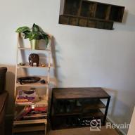 img 1 attached to Stay Organized With HOMEFORT Coat Rack Shoe Bench Set - Rustic Brown Entryway Bench With Shoe Storage, Mud Room Organization, And Shelves Hooks review by Gerson Lagerquist