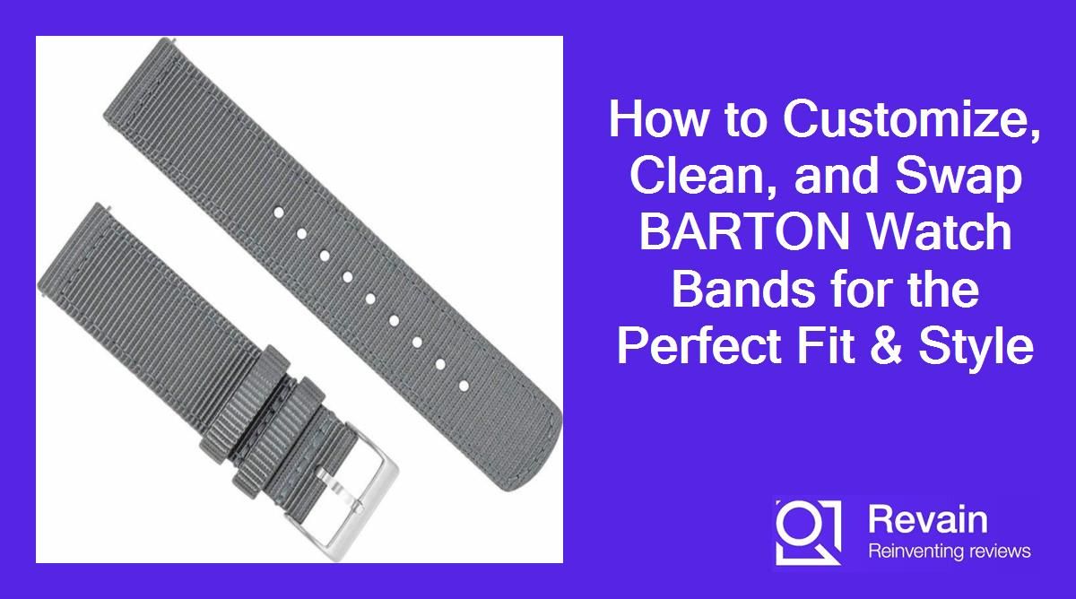 How to Customize, Clean, and Swap BARTON Watch Bands for the Perfect Fit & Style