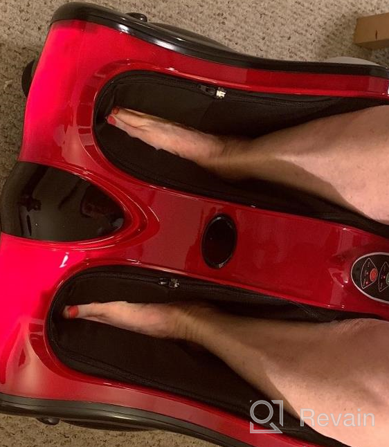 img 1 attached to ARLIME Foot & Calf Massager W/ Heat - Shiatsu Electric Deep Kneading Vibration, Compression For Feet, Ankle, Calf, Leg Tired Muscle Relief review by Blake Burrell