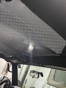 img 5 attached to Верх бикини Voodonala Flag Red Mesh Sun Shade для Jeep Wrangler JK JKU 4 Door 2007-2019 - Улучшите стиль своего Jeep JK и защиту от солнца