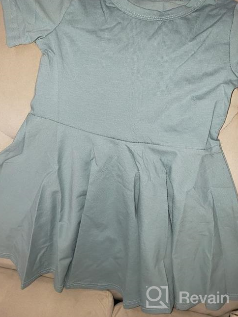 img 1 attached to LYXIOF Sleeve Twirly Skater Casual Girls' Clothing for Dresses review by Morgan Brown