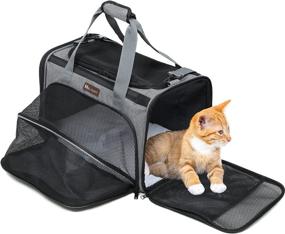 img 4 attached to 🐱 MeLidashi Cat Carrier - Airline Approved Soft-Sided Mesh Pet Carrier Bags: Ideal for Travel, Hiking, and Camping with Small Dogs and Kittens
